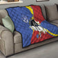 Umbuso weSwatini Quilt Nguni Shield Edelweiss Flower