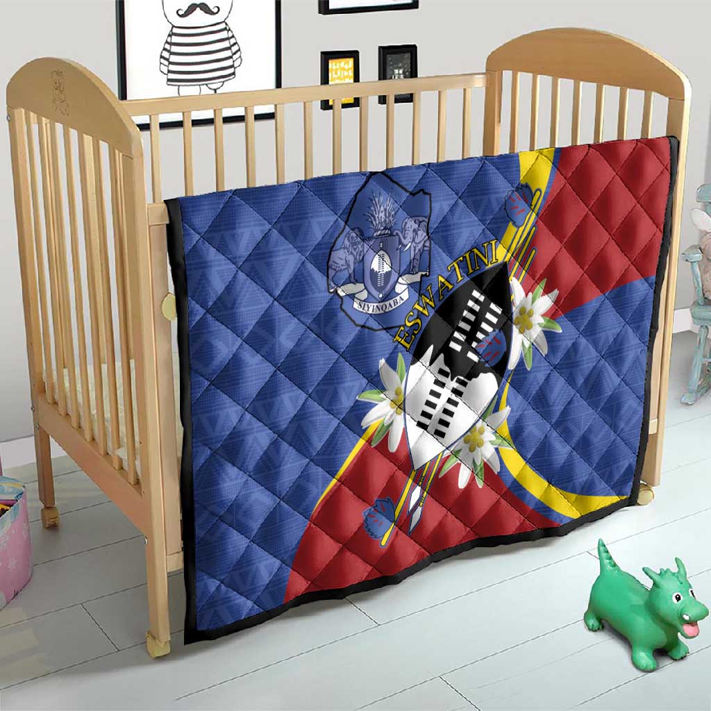 Umbuso weSwatini Quilt Nguni Shield Edelweiss Flower