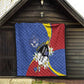 Umbuso weSwatini Quilt Nguni Shield Edelweiss Flower