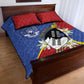 Umbuso weSwatini Quilt Bed Set Nguni Shield Edelweiss Flower
