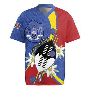 Umbuso weSwatini Rugby Jersey Nguni Shield Edelweiss Flower