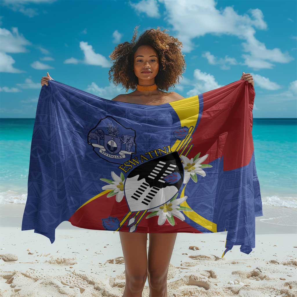 Umbuso weSwatini Sarong Nguni Shield Edelweiss Flower