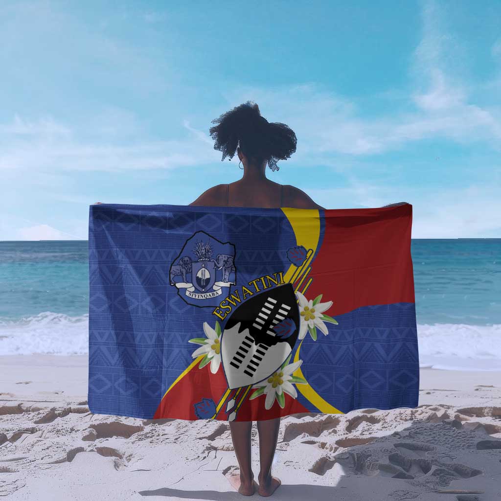 Umbuso weSwatini Sarong Nguni Shield Edelweiss Flower