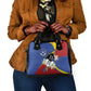 Umbuso weSwatini Shoulder Handbag Nguni Shield Edelweiss Flower