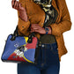Umbuso weSwatini Shoulder Handbag Nguni Shield Edelweiss Flower