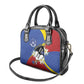 Umbuso weSwatini Shoulder Handbag Nguni Shield Edelweiss Flower