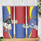 Umbuso weSwatini Skinny Tumbler Nguni Shield Edelweiss Flower