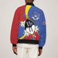 Umbuso weSwatini Sleeve Zip Bomber Jacket Nguni Shield Edelweiss Flower