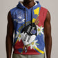 Umbuso weSwatini Sleeveless Hoodie Nguni Shield Edelweiss Flower - African Pride