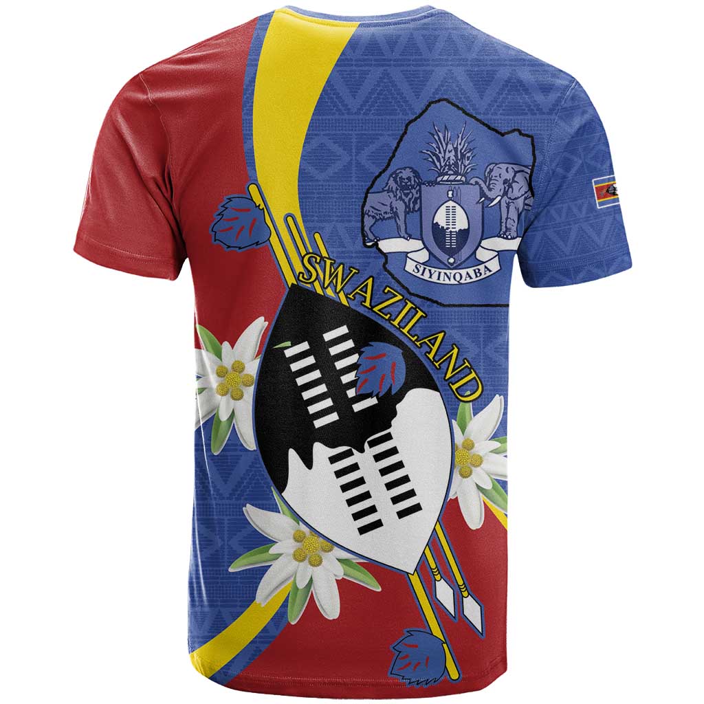 Umbuso weSwatini T shirt Nguni Shield Edelweiss Flower