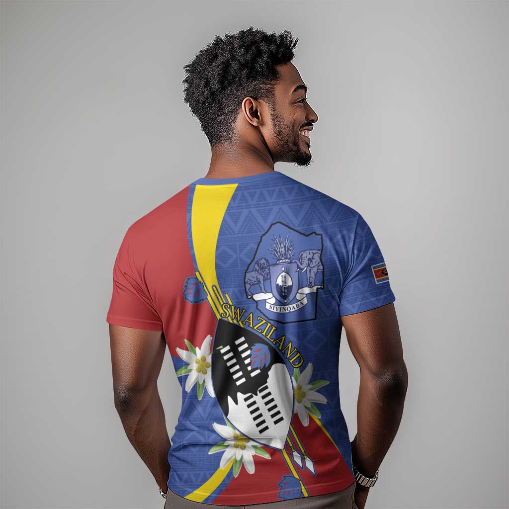 Umbuso weSwatini T shirt Nguni Shield Edelweiss Flower