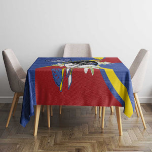 Umbuso weSwatini Tablecloth Nguni Shield Edelweiss Flower