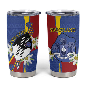 Umbuso weSwatini Tumbler Cup Nguni Shield Edelweiss Flower