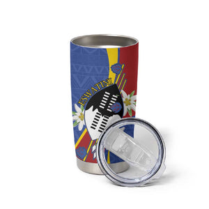 Umbuso weSwatini Tumbler Cup Nguni Shield Edelweiss Flower