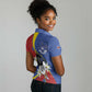 Umbuso weSwatini Women Polo Shirt Nguni Shield Edelweiss Flower