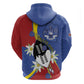 Umbuso weSwatini Zip Hoodie Nguni Shield Edelweiss Flower