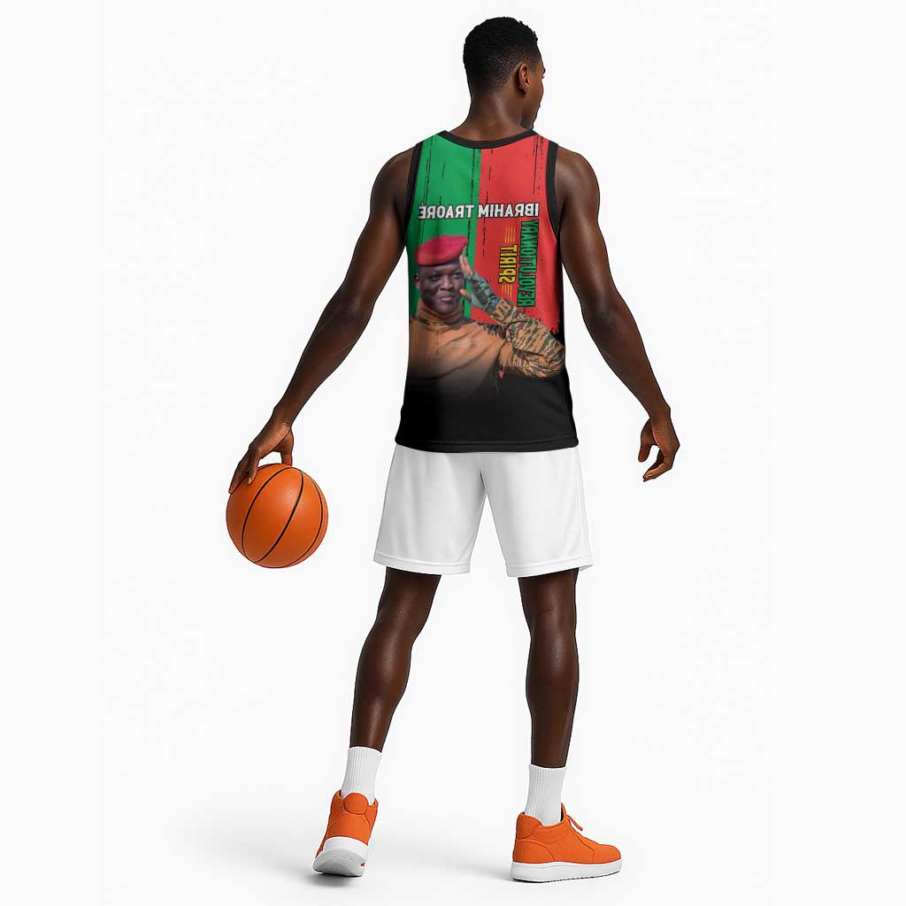 Faso Rises Our Soil Our Rules Basketball Jersey Ibrahim Traore Revolutionary Spirit - African Pride
