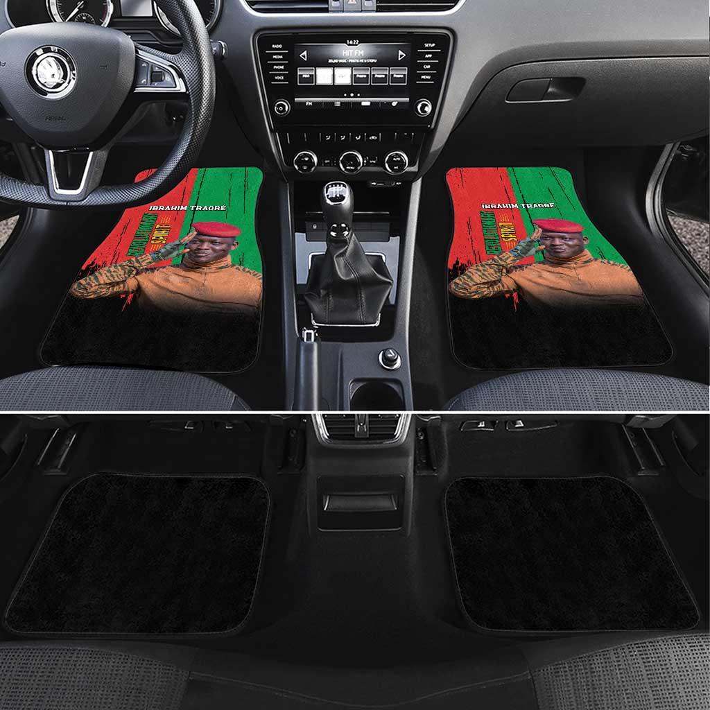 Faso Rises Our Soil Our Rules Car Mats Ibrahim Traore Revolutionary Spirit