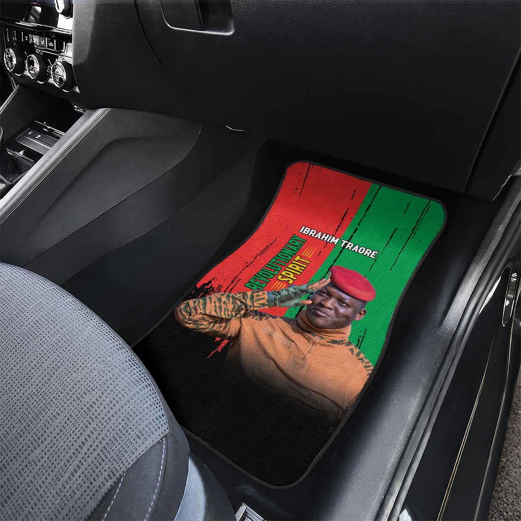 Faso Rises Our Soil Our Rules Car Mats Ibrahim Traore Revolutionary Spirit
