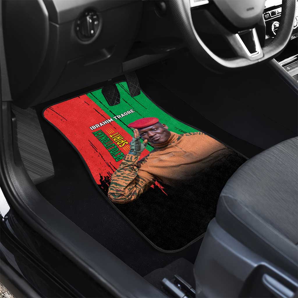 Faso Rises Our Soil Our Rules Car Mats Ibrahim Traore Revolutionary Spirit