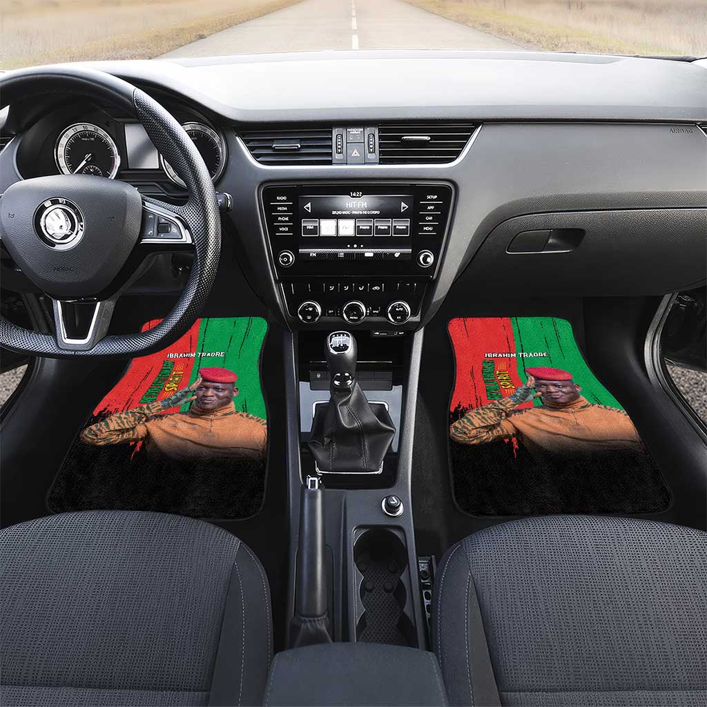 Faso Rises Our Soil Our Rules Car Mats Ibrahim Traore Revolutionary Spirit