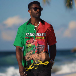 Faso Rises Our Soil Our Rules Hawaiian Shirt Ibrahim Traore Revolutionary Spirit