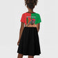 Faso Rises Our Soil Our Rules Kid Short Sleeve Dress Ibrahim Traore Revolutionary Spirit