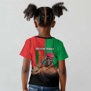 Faso Rises Our Soil Our Rules Kid T shirt Ibrahim Traore Revolutionary Spirit