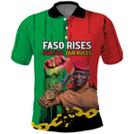 Faso Rises Our Soil Our Rules Polo Shirt Ibrahim Traore Revolutionary Spirit