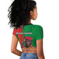 Faso Rises Our Soil Our Rules Raglan Cropped T shirt Ibrahim Traore Revolutionary Spirit