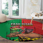 Faso Rises Our Soil Our Rules Round Carpet Ibrahim Traore Revolutionary Spirit