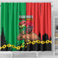 Faso Rises Our Soil Our Rules Shower Curtain Ibrahim Traore Revolutionary Spirit
