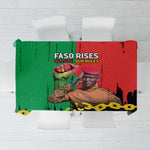 Faso Rises Our Soil Our Rules Tablecloth Ibrahim Traore Revolutionary Spirit