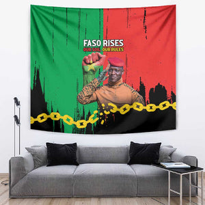 Faso Rises Our Soil Our Rules Tapestry Ibrahim Traore Revolutionary Spirit