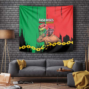 Faso Rises Our Soil Our Rules Tapestry Ibrahim Traore Revolutionary Spirit