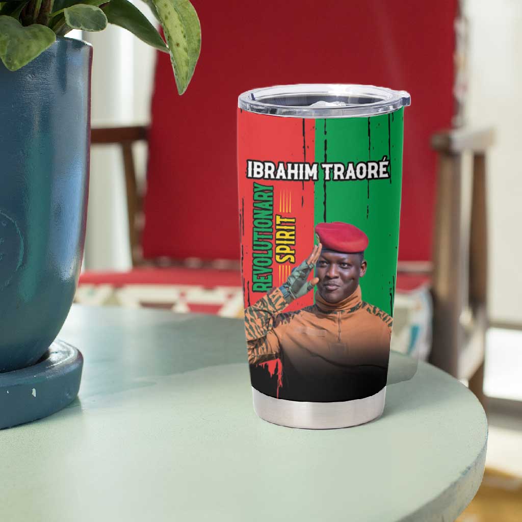Faso Rises Our Soil Our Rules Tumbler Cup Ibrahim Traore Revolutionary Spirit
