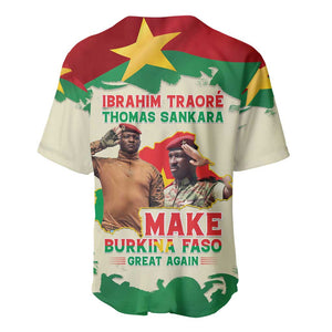 Ibrahim Traore Thomas Sankara Baseball Jersey Make Burkina Faso Great Again