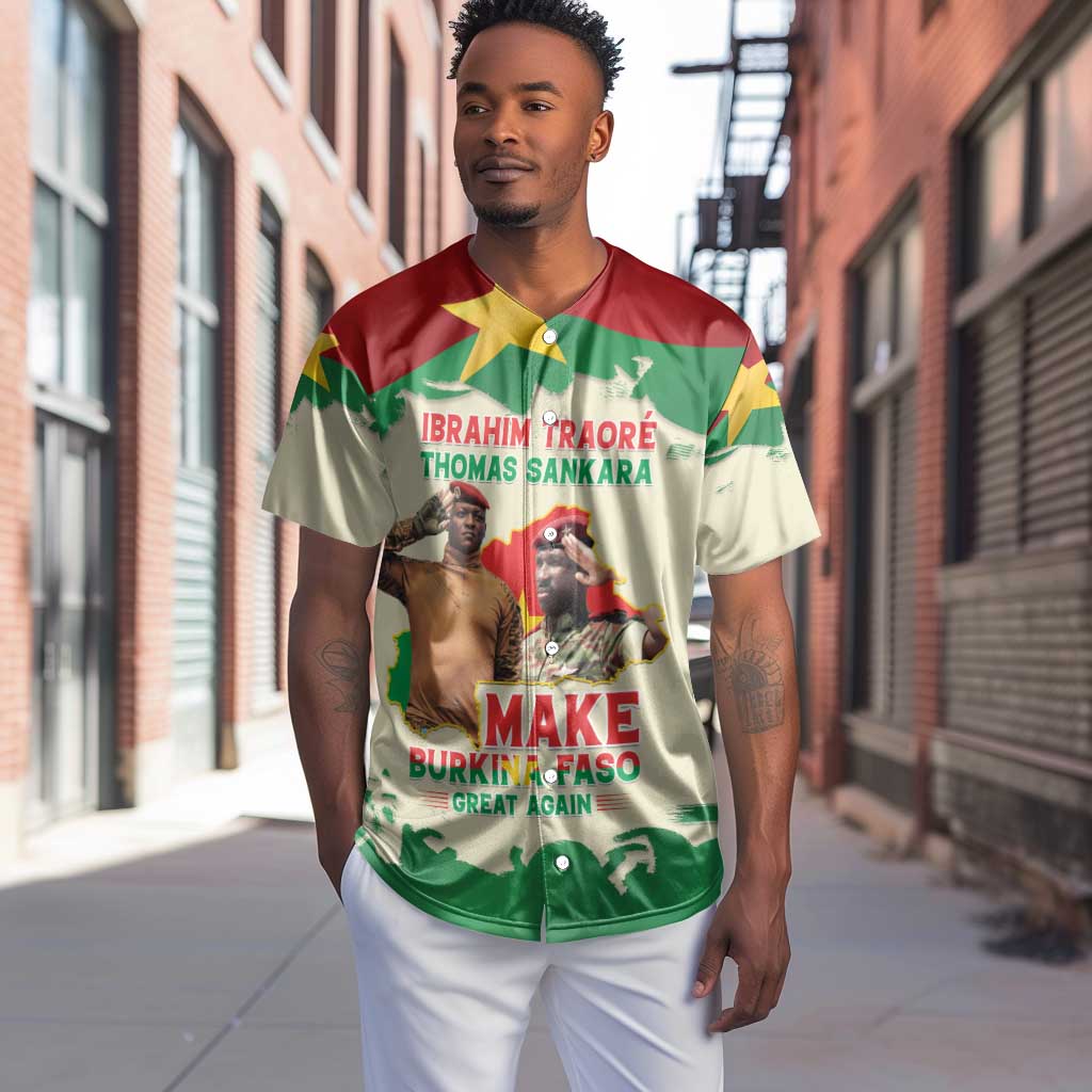 Ibrahim Traore Thomas Sankara Baseball Jersey Make Burkina Faso Great Again