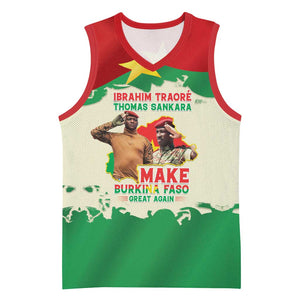 Ibrahim Traore Thomas Sankara Basketball Jersey Make Burkina Faso Great Again - African Pride