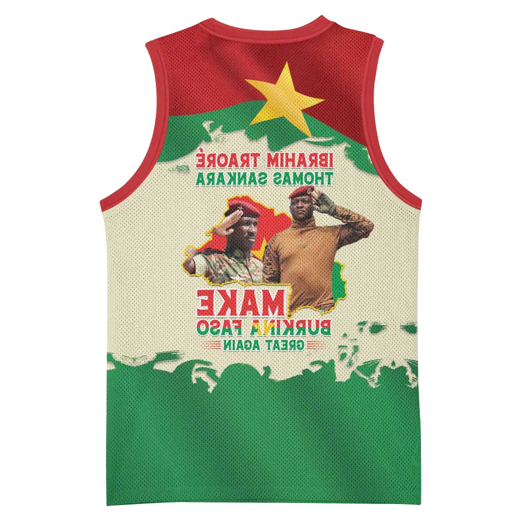 Ibrahim Traore Thomas Sankara Basketball Jersey Make Burkina Faso Great Again - African Pride