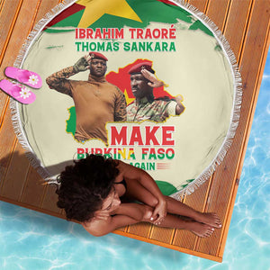 Ibrahim Traore Thomas Sankara Beach Blanket Make Burkina Faso Great Again