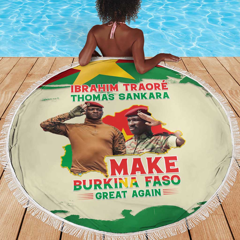 Ibrahim Traore Thomas Sankara Beach Blanket Make Burkina Faso Great Again