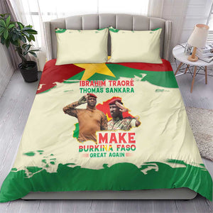 Ibrahim Traore Thomas Sankara Bedding Set Make Burkina Faso Great Again