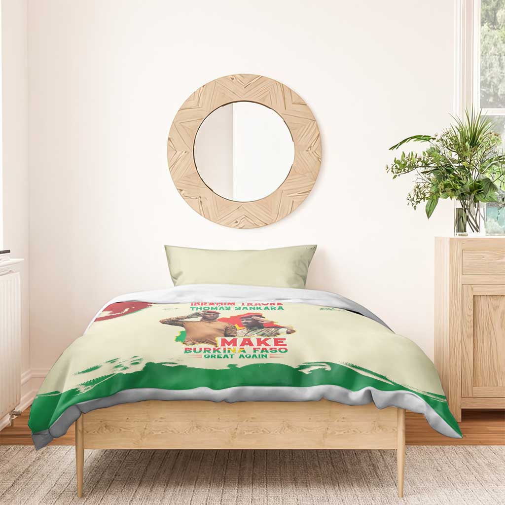 Ibrahim Traore Thomas Sankara Bedding Set Make Burkina Faso Great Again
