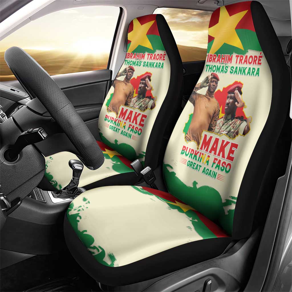 Ibrahim Traore Thomas Sankara Car Seat Cover Make Burkina Faso Great Again