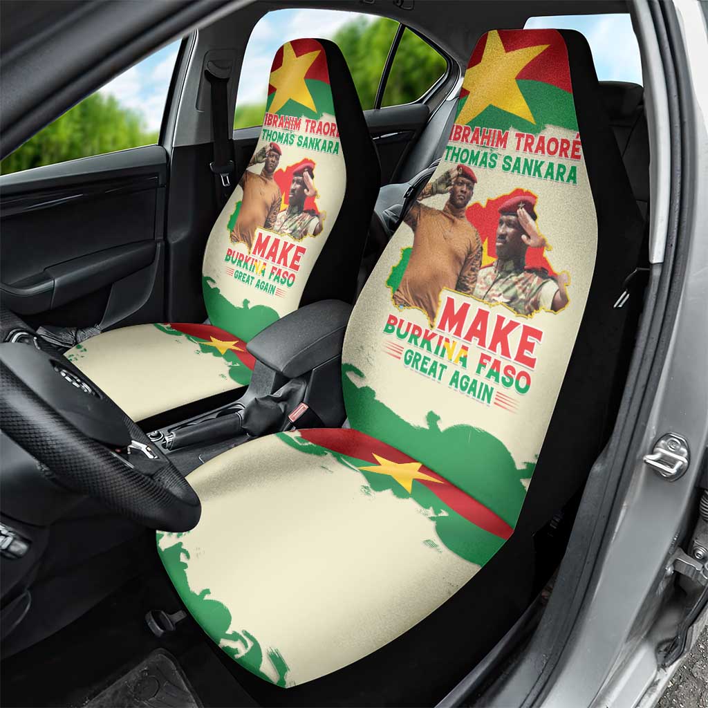 Ibrahim Traore Thomas Sankara Car Seat Cover Make Burkina Faso Great Again