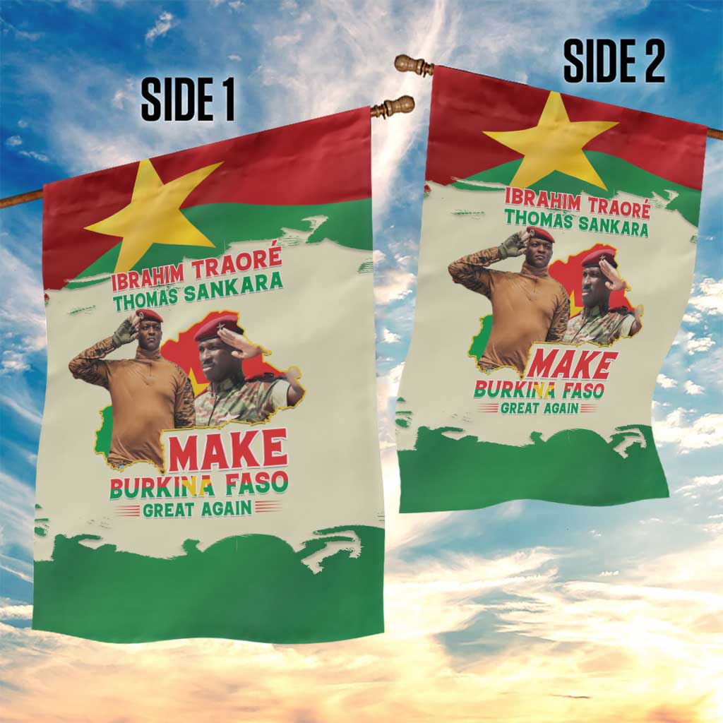 Ibrahim Traore Thomas Sankara Garden Flag Make Burkina Faso Great Again
