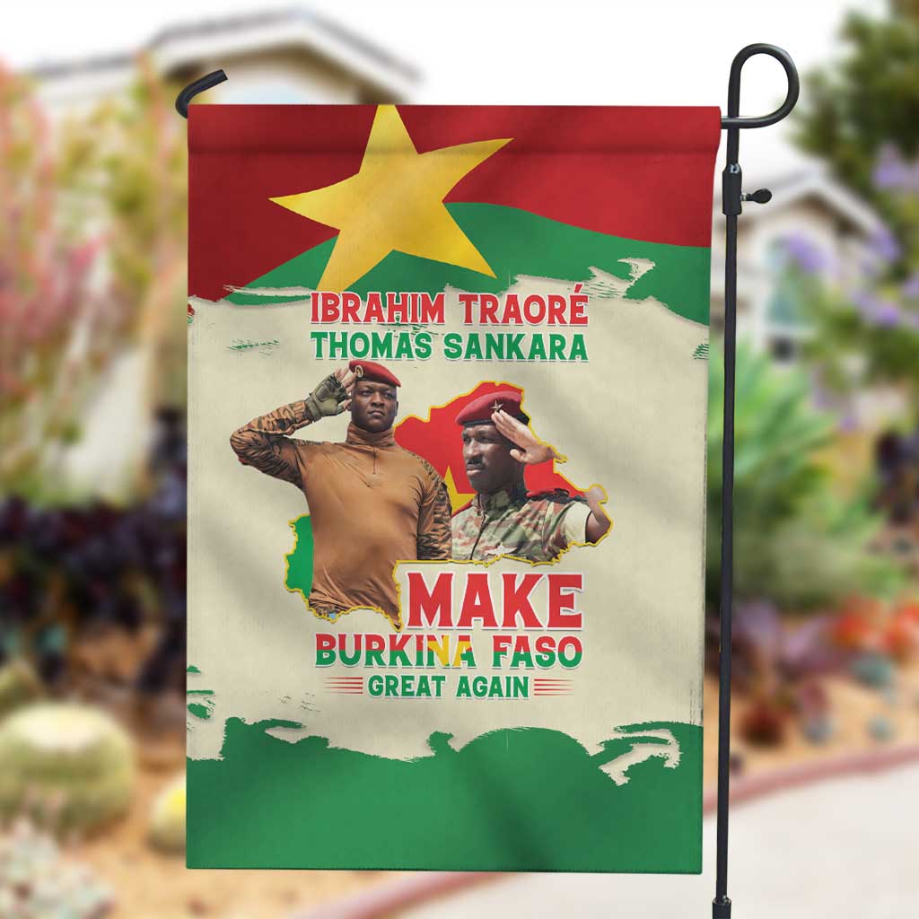 Ibrahim Traore Thomas Sankara Garden Flag Make Burkina Faso Great Again