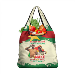 Ibrahim Traore Thomas Sankara Grocery Bag Make Burkina Faso Great Again