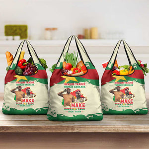 Ibrahim Traore Thomas Sankara Grocery Bag Make Burkina Faso Great Again